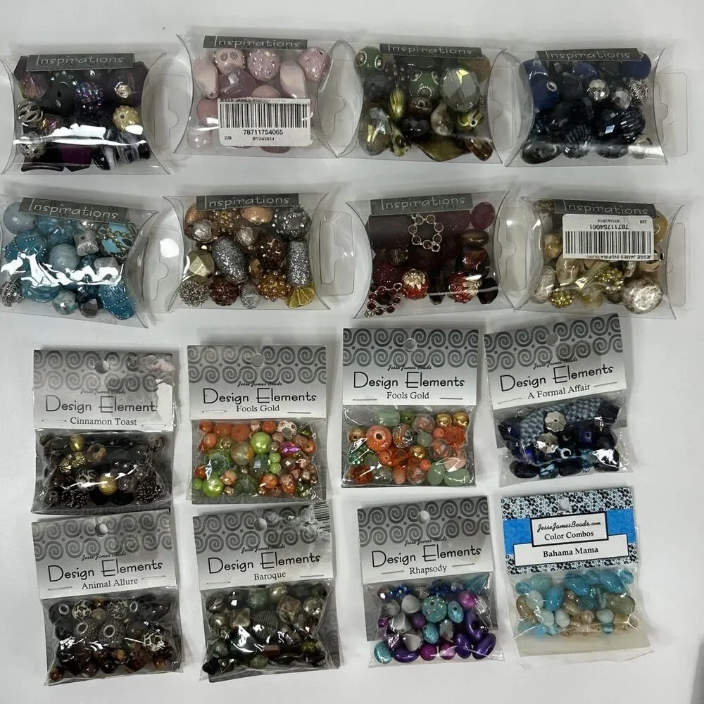 Lot Jesse James Inspiration Boho Focal Craft Beads Jewelry Making Orchid Blue